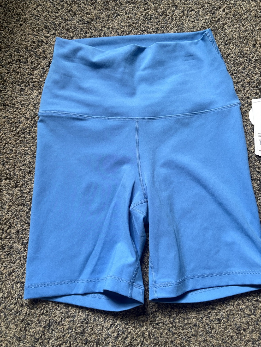 Yogalicious Periwinkle Blue High-Waist Bike Shorts